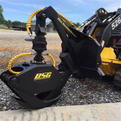 skid steer mini log grapple|skid steer rotating log grapple.